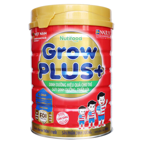 Sữa Grow Plus đỏ Nutifood 900g (trẻ từ 1 tuổi trở lên)