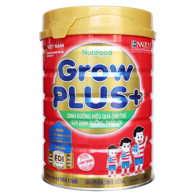 Sữa Grow Plus đỏ Nutifood 900g (trẻ từ 1 tuổi trở lên)