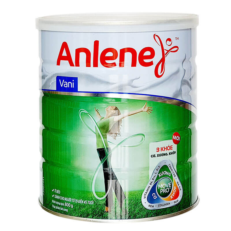 Sữa Anlene 3 KHỎE – Cơ Xương Khớp 800g (từ 19-45 tuổi)