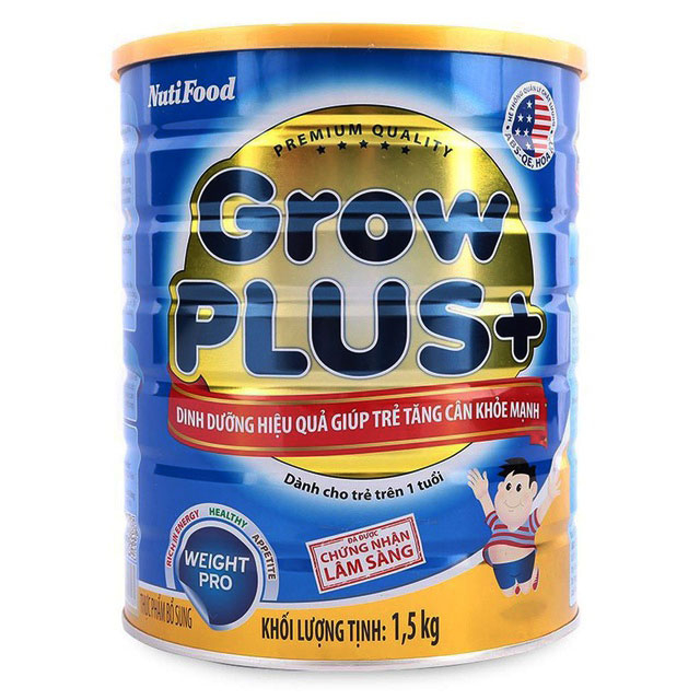 Sữa Grow Plus + Xanh 1,5kg hộp to ( trẻ từ 1 tuổi trở lên)