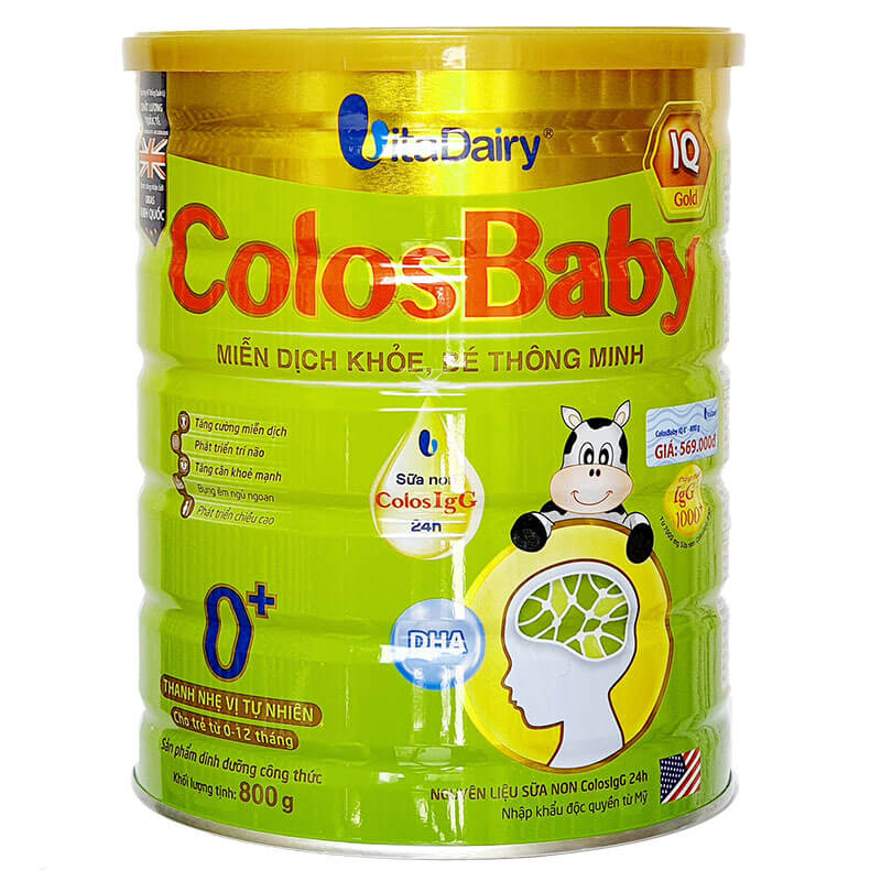 Sữa COLOSBABY IQ 0+ 800G (trẻ từ 0-12 tháng)