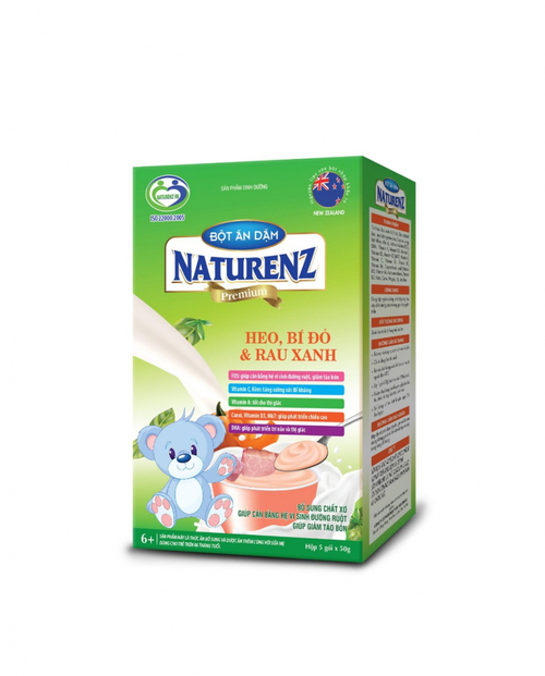 Bột ăn dặm cho bé từ 6 tháng tuổi NATURENZ 200g