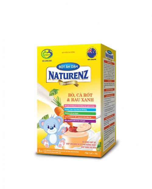 Bột ăn dặm cho bé từ 6 tháng tuổi NATURENZ 200g