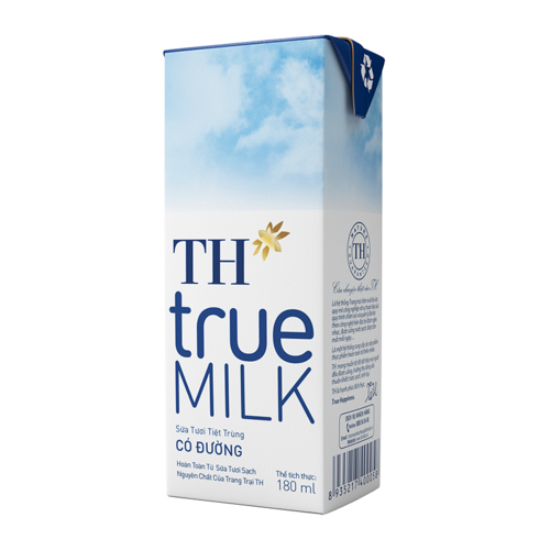 Sữa Tươi Tiệt Trùng Có Đường TH true MILK 180 ml