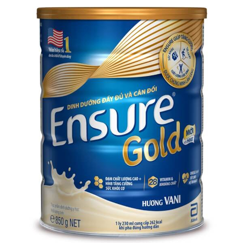 Sữa Ensure Gold Hương Vani 850 gam